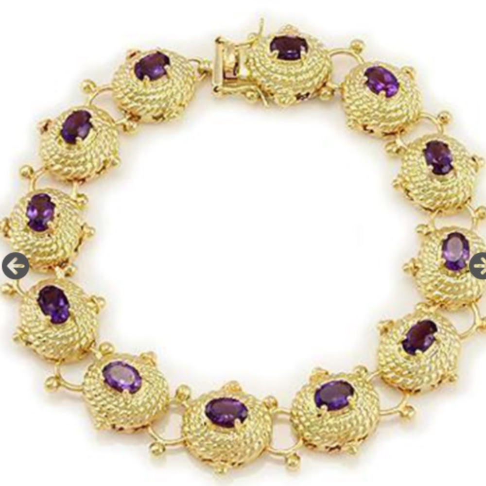 New CTW:8.5 Amethyst Bracelet